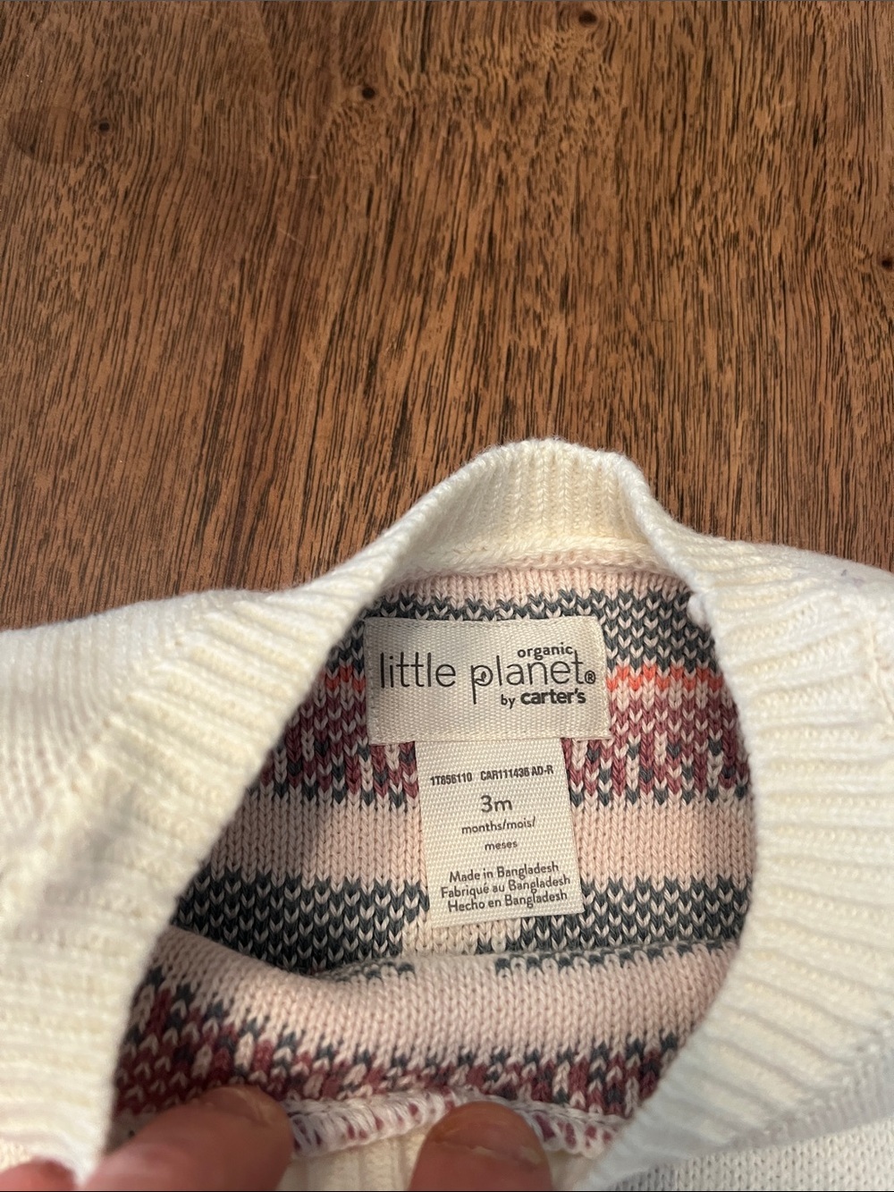 Little Planet Cream Snowman Knit Sweater & Gray Knit Pants Set - Picture 5 of 8